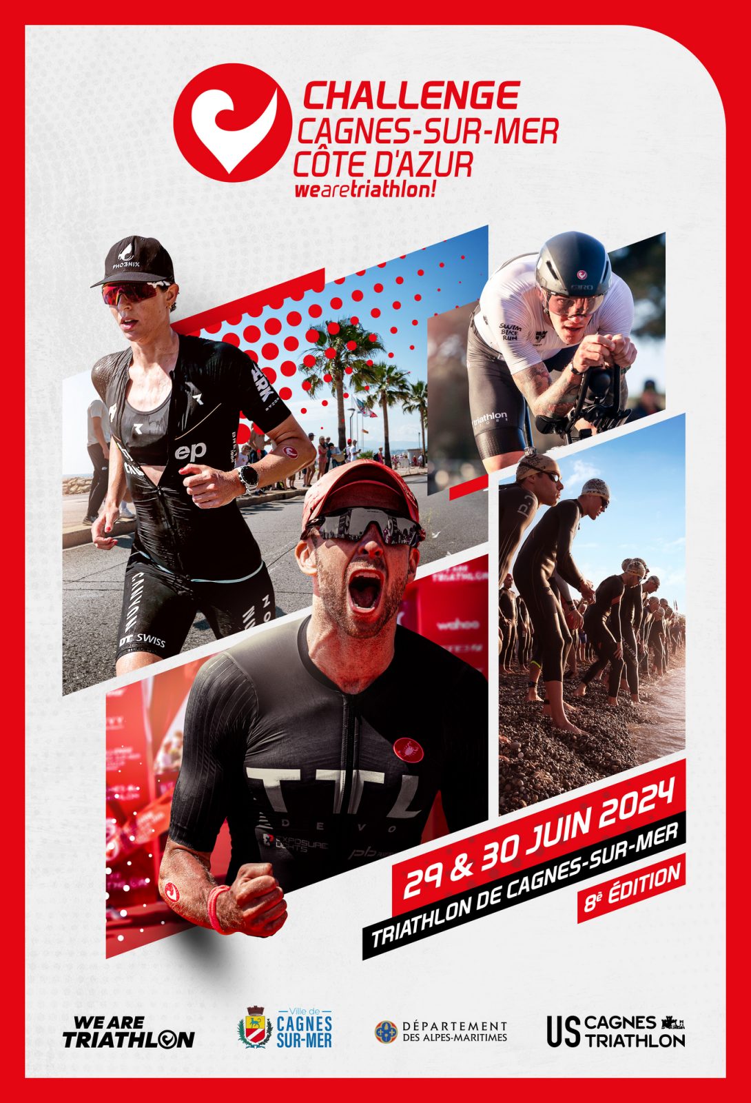 Affiche Triathlon Challenge Cagnes-sur-Mer 2024